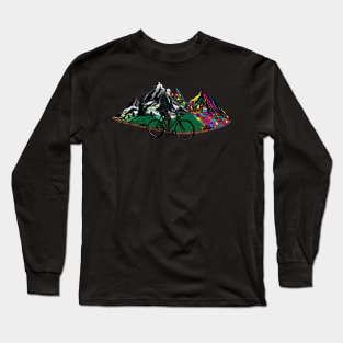 Bicycle Day 1943 | Colorful Psychedelic Art Long Sleeve T-Shirt